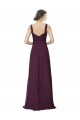 Soft Chiffon & Lace A-Line Long Sleeveless Bridesmaid Gown Glasgow