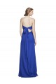 Soft Chiffon A-Line Long Sleeveless Bridesmaid Gown Glasgow