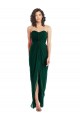 Soft Chiffon A-Line Long Sleeveless Low Back Ever Green Bridesmaid Dresses Glasgow