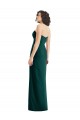 Soft Chiffon A-Line Long Sleeveless Low Back Ever Green Bridesmaid Dresses Glasgow