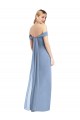 Soft Chiffon Mermaid Long Sleeveless Low Back Semi Formal Evening Dress / Bridesmaid Dress Glasgow