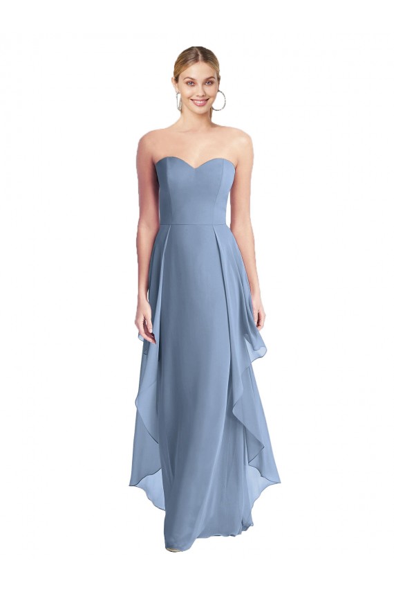 Chiffon Long A-Line Sleeveless Formal Dress / Bridesmaid Dress Glasgow