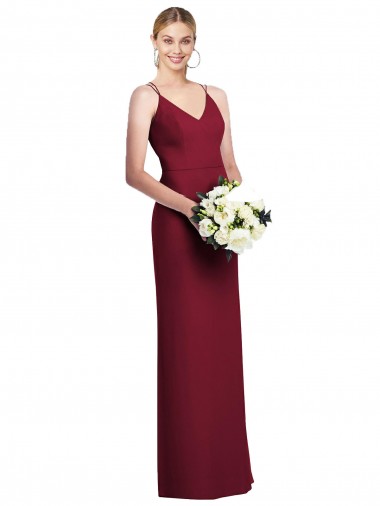 Luxe Chiffon A-Line Long Sleeveless Formal Dress / Bridesmaid Dress Glasgow