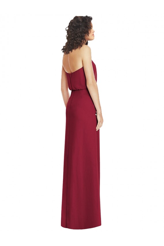 Soft Chiffon A-Line Long Sleeveless Lilac Low Back Formal Dress / Bridesmaid Dress Glasgow