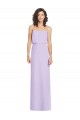 Soft Chiffon A-Line Long Sleeveless Lilac Low Back Formal Dress / Bridesmaid Dress Glasgow