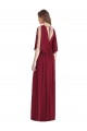 Soft Chiffon Trumpet Long Sleeveless Tie Back Semi Formal Evening Dress / Bridesmaid Dress Glasgow