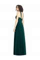 Soft Chiffon A-Line Long Sleeveless Ever Green Bridesmaid Dress Glasgow