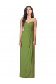 Soft Chiffon Trumpet Long Sleeveless Side Front Slit Bridesmaid Dresses Glasgow