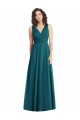 Chiffon A-Line Long Sleeveless V-Back Hunter Bridesmaid Dresses Glasgow