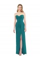 Soft Chiffon Trumpet Long Sleeveless Side Slit Bridesmaid Dresses Glasgow