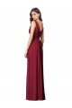 Soft Chiffon A-Line Long Sleeveless V-Back Semi Formal Evening Dress / Bridesmaid Dress Glasgow