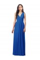 Soft Chiffon A-Line Long Sleeveless V-Back Semi Formal Evening Dress / Bridesmaid Dress Glasgow
