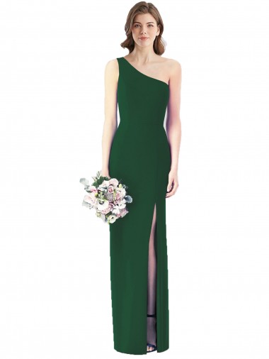 Soft Chiffon Trumpet Trumpet Sleeveless Dark Green Bridesmaid Dress Glasgow