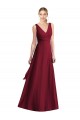 Chiffon A-Line Sleeveless Burgundy Bridesmaid Dress Glasgow