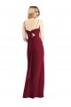 Soft Chiffon Trumpet Long Sleeveless Tie Back Front Slit Bridesmaid Dresses Glasgow