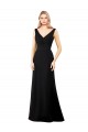Soft Chiffon A-Line Long Sleeveless V-Back Prom Dress / Bridesmaid Dress Glasgow