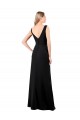 Soft Chiffon A-Line Long Sleeveless V-Back Prom Dress / Bridesmaid Dress Glasgow