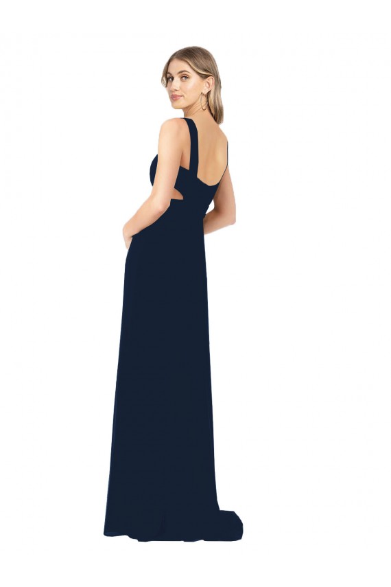 Chiffon Long Sleeveless Bridesmaid Dress / Evening Dress Glasgow