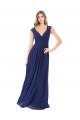 Soft Chiffon A-Line Long Cap Sleeves Keyhole Back Bridesmaid Dress Glasgow