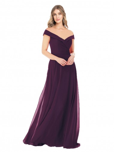 Soft Chiffon A-Line Long Sleeveless Evening Dress Glasgow