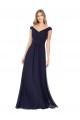 Luxe Chiffon A-Line Long Sleeveless Evening Dress / Bridesmaid Dress Glasgow