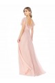 Soft Chiffon Long A-Line Cap Sleeves Formal Dress / Bridesmaid Dress Glasgow