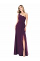 Soft Chiffon A-Line Long Sleeveless Grape Formal Dress / Bridesmaid Dress Glasgow