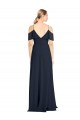 Lxue Chiffon A-Line Sleeveless Dark Navy Bridesmaid Dress Glasgow