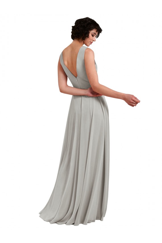 Soft Chiffon A-Line Long Light Sky Blue Bridesmaid Dresses Glasgow