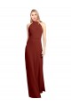 Soft Chiffon A-Line Long Sleeveless Open Back Prom Dress / Bridesmaid Dress Glasgow