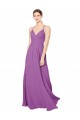 Soft Chiffon A-Line Long Sleeveless Criss Cross Back Dahlia Bridesmaid Dresses Glasgow