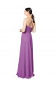 Soft Chiffon A-Line Long Sleeveless Criss Cross Back Dahlia Bridesmaid Dresses Glasgow