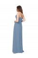 Chiffon A-Line Sleeveless Dusty Blue Bridesmaid Dress / Evening Gowns Glasgow