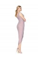 Soft Chiffon Mermaid Cocktail Length Sleeveless Primrose V-Back High Low Evening Gown / Prom Dress / Bridesmaid Dress Glasgow