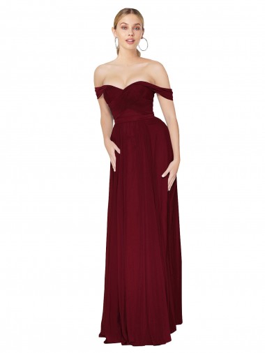 Soft Chiffon Mermaid Long Sleeveless Formal Dress / Bridesmaid Dress Glasgow