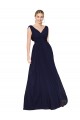 Soft Chiffon A-Line Sleeveless Dark Navy Formal Evening Gown / Prom Dress / Bridesmaid Dress Glasgow