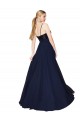 Soft Chiffon & Sequin A-Line Long Sleeveless Semi Formal Evening Dress / Prom Dress / Bridesmaid Dress Glasgow