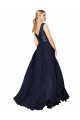 Soft Chiffon & Sequin A-Line Long Sleeveless V-Back Semi Formal Evening Gown / Prom Dress / Bridesmaid Dress Glasgow