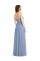 Soft Chiffon Long Sleeveless Front Slit Evening Dresses Glasgow
