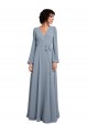 Soft Chiffon A-Line Long Long Sleeves Bridesmaid Dress / Formal Dress Glasgow
