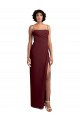 Soft Chiffon A-Line Long Sleeveless Open Back High Side Slit Bridesmaid Dresses Glasgow