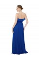 Soft Chiffon A-Line Long Sleeveless Royal Blue Bridesmaid Gowns Glasgow