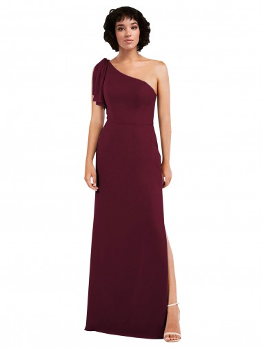 Soft Chiffon A-Line Long Sleeveless Skirt Slit Evening Dresses Glasgow