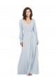Soft Chiffon A-Line Long Long Sleeves Formal Dress / Bridesmaid Dress Glasgow