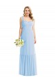Soft Chiffon A-Line Long Sleeveless Spaghetti Straps Evening Dresses Glasgow