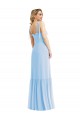 Soft Chiffon A-Line Long Sleeveless Spaghetti Straps Evening Dresses Glasgow