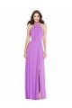 Soft Chiffon A-Line Long Sleeveless Backless Formal Evening Gown / Bridesmaid Dress Glasgow
