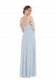 Soft Chiffon A-Line Long Flounce Sleeves Semi Formal Evening Dress / Bridesmaid Dress Glasgow
