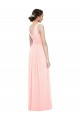 Luxe Chiffon A-Line Long Sleeveless Bridesmaid Dress Glasgow