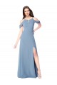 Soft Chiffon A-Line Long Sleeveless Evening Dress / Bridesmaid Dress Glasgow